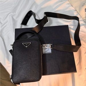 Prada Brique Saffiano Leather Bag